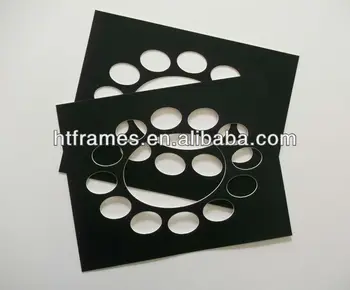 Custom Cutting Design Pre Cut Black Mat Board