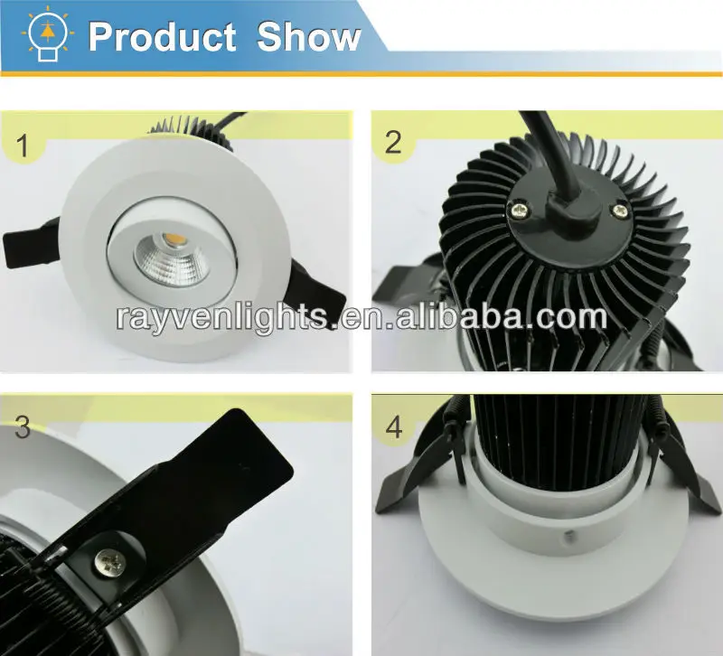 High Quality SAA CE approval cob led downlight led adjustable residential light from China Foshan factory