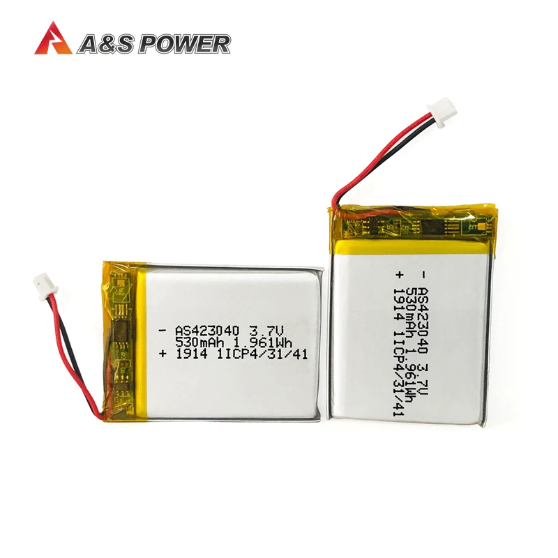 3.7v 540mah Rechargeable Lithium Polymer Battery 552540/423040 With ...