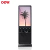 43 inch phone charging station lcd floor advertising information kiosk double screens standing totem display digital signage