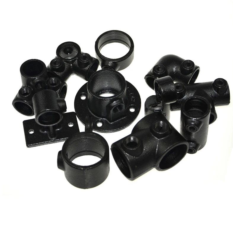 Key Clamp Fittings Tube Clamp Fittings Black Galvanized Pipe Clamp
