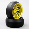 4pcs RC Car Model Toys Accessory Drift Tires Wheel Rim For 1 10 On Road Car