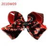 New Design Fancy Hairgrips with Cool Sequins Fabric Bow for Baby Head Accessories