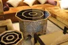 Penguin shell mosaic tile seamless crazy pattern for chat table top decoration