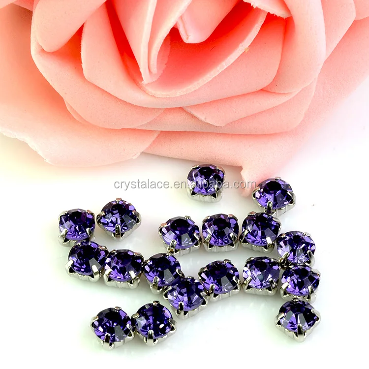 Top quality Crystal rhinestones with claw setting for garment accessories