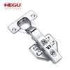 Furniture buffering clip on concealed straight hinge