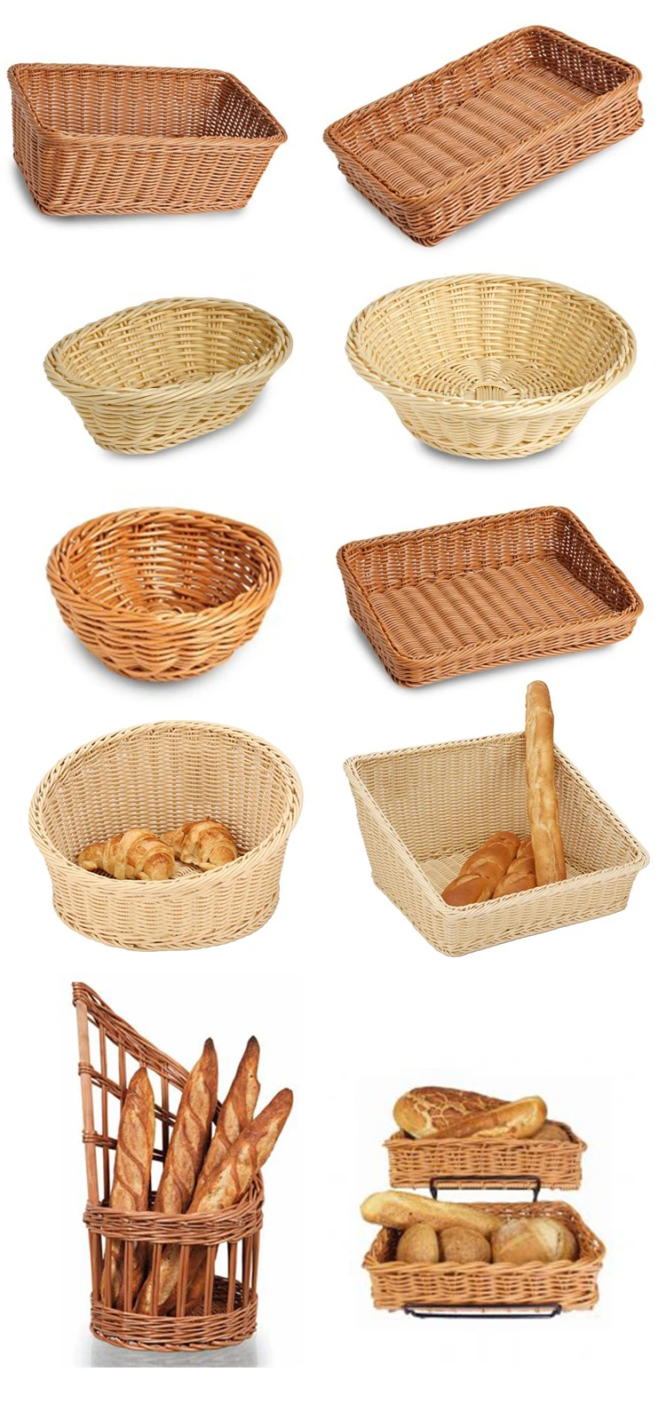 Rectangle Woven Rattan Supermarket Fruit Vegetable Display Basket Buy Vegetable Display Basket