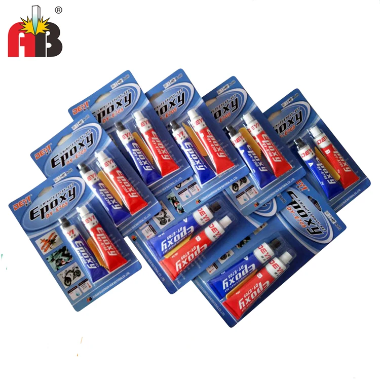 High Strength Epoxy AB Glue with Shear Strength ≥12 in White & Black for Room Temperature Curing
