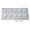 Nice design 10 cavities leaf and flower Shape PP Plastic Semi-transparent Chocolate Jelly candy Mold for DIY Baking