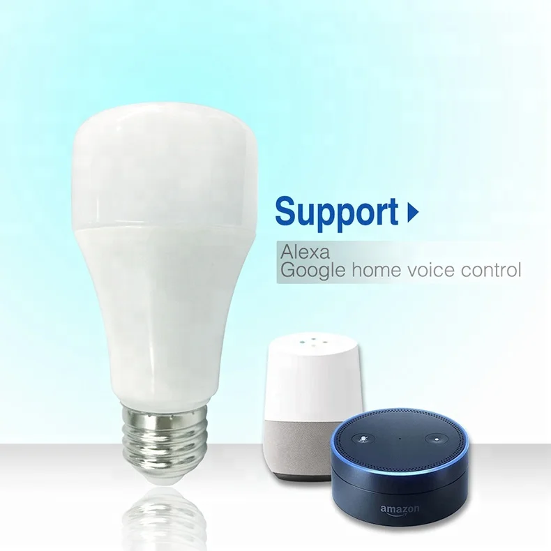Competitive Price E26/E27/E14/B22 7 Watt LED Bulb with Alexa Google