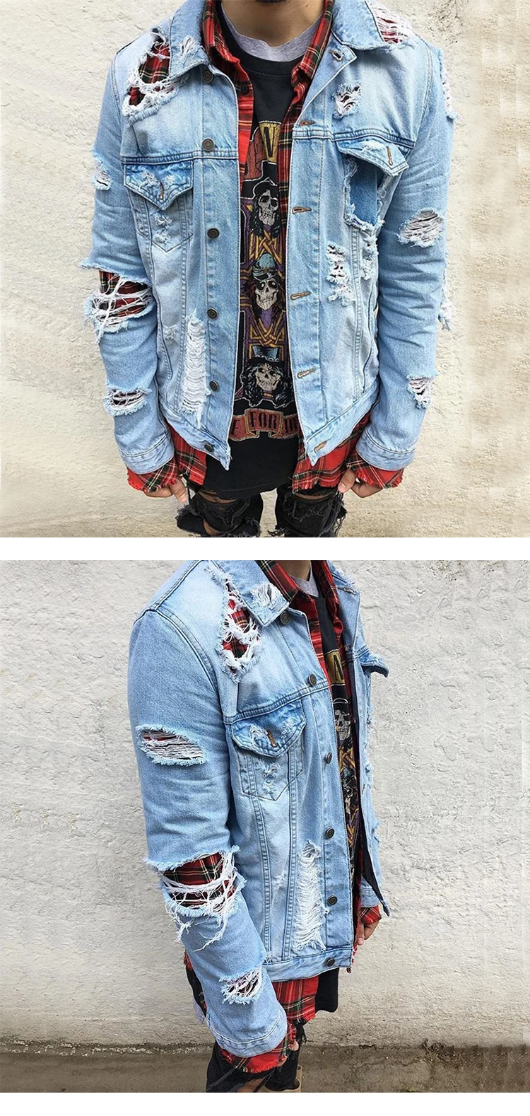 jaqueta jeans masculina personalizada