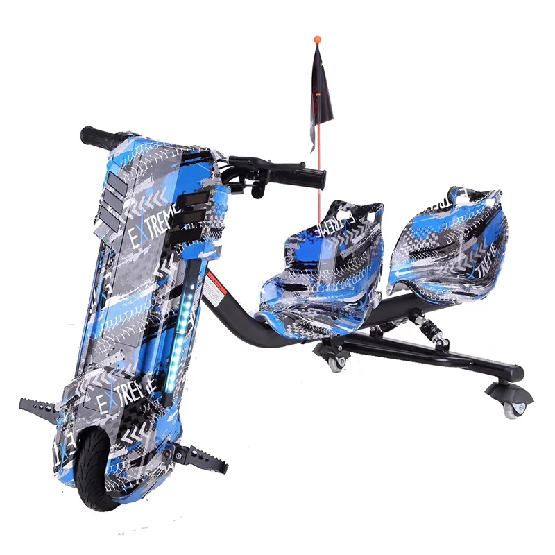 3 Wheel Drift Scooter 36v 250w Electric Kids Drift Scooter Two Seats