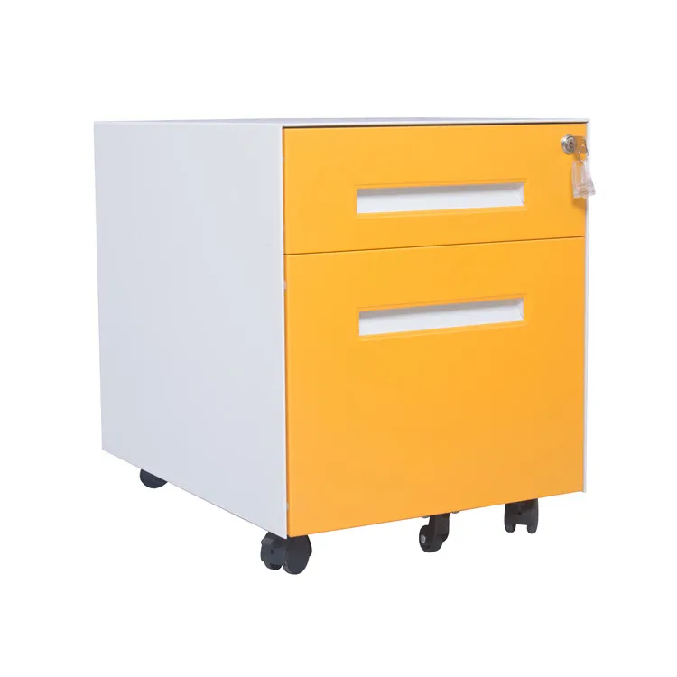 Mobile 2 Drawer File Cabinet Metal Putty