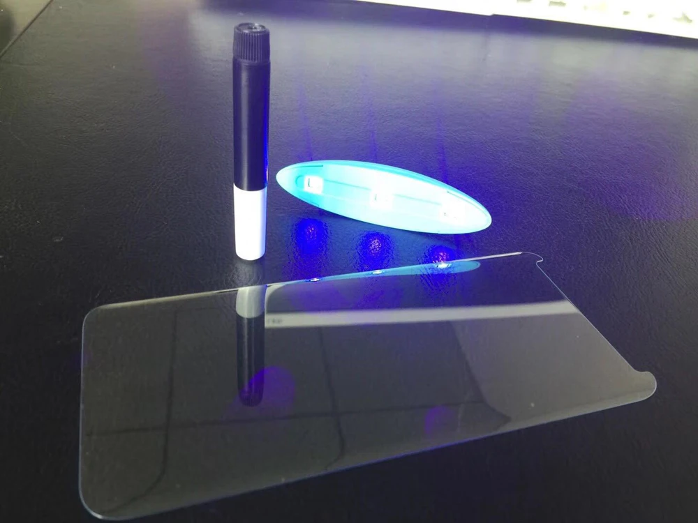 2018 Newest Uv Light Nano Liquid Full Glue Screen Protector Tempered