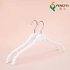 laminated wooden clothes hanger without bar with notchs in shoulders