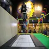 rectangle gymnastic trampoline with safety net