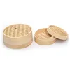 Customized Mini Single Tier Restaurant Bamboo Food Steamer