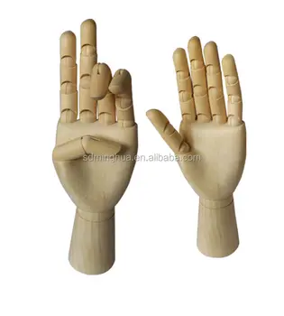 wooden hand drawing model