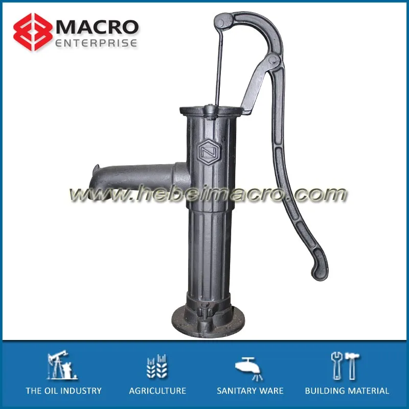 Large Working French Villager Cast Iron Hand Water Pump Large Working French Villager Cast Iron