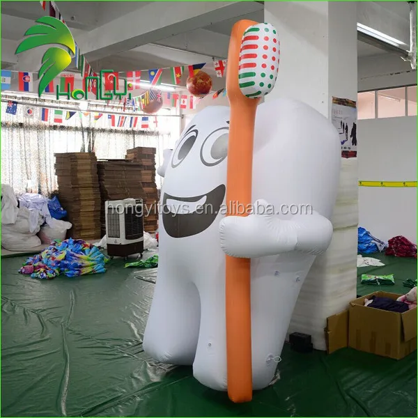 inflatable tooth with toothbrush (5)