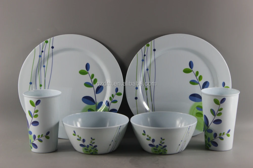 Reusable Plastic Melamine Food Container Bowl Set With Lid