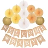Myway Wholesale Boy or Girl Banner Balloons Tassel Garland Set Baby Shower Favors Custom Party Banner