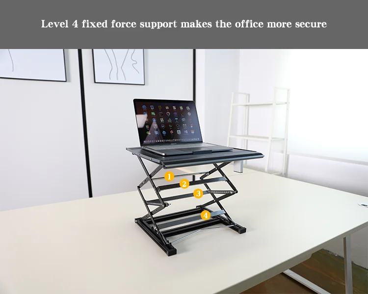 Converter Ergonomic Sit To Stand Desk Gas Spring Office Workstation Anti Fatigue Stand Up Down Desk Sit Stand Workstation