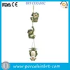 Garden decoration ceramic funny hanging happy playing frog