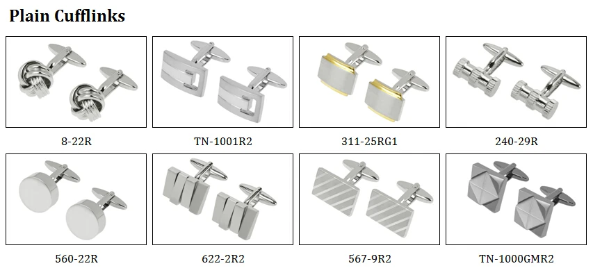 plain cufflinks