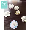 Yiwu handmade bright color sequin applique patch flower