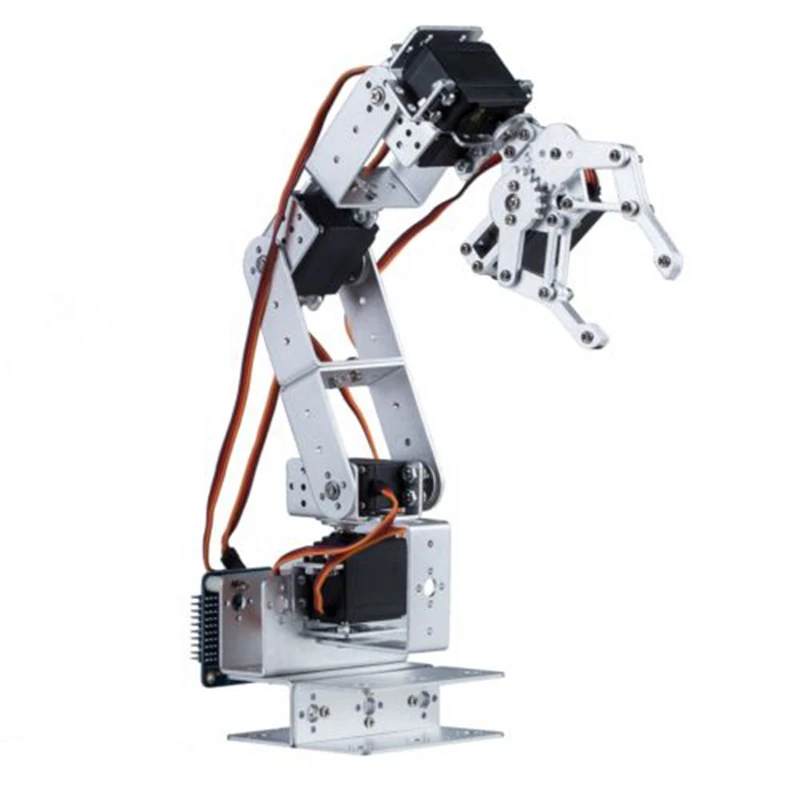 Robot Arm 6 Axis 6dof Aluminium Rotating Mechanical Robotic Arm Clamp