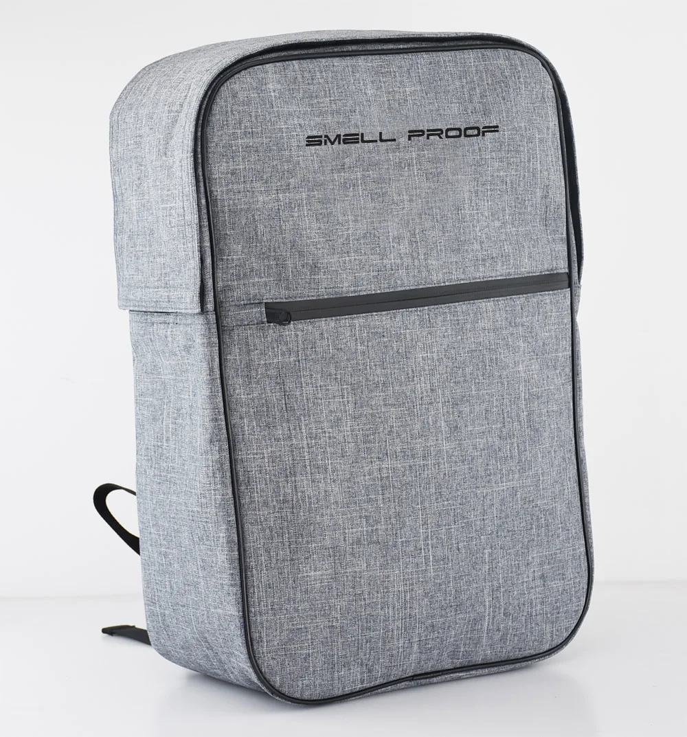 Lockable Smell Proof Backpack With Combination Lock And Carbon Fiber