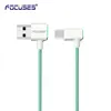 FOCUSES Right Angle 90 Degree USB 2.0 A Male to Micro USB Cable Data Line