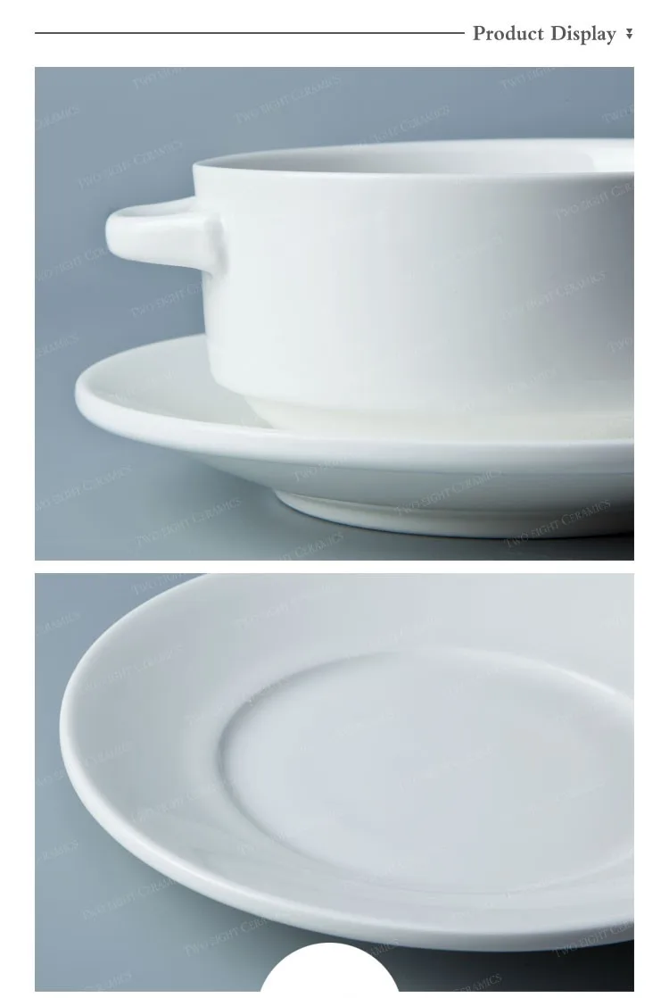 Two Eight large white ceramic bowl for business for bistro-8