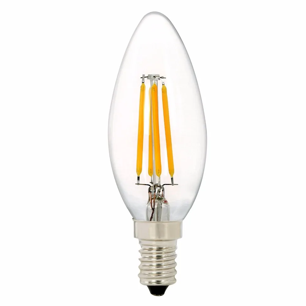 Candle Light LED Filament Bulb With 4W 6W E14 E27 base