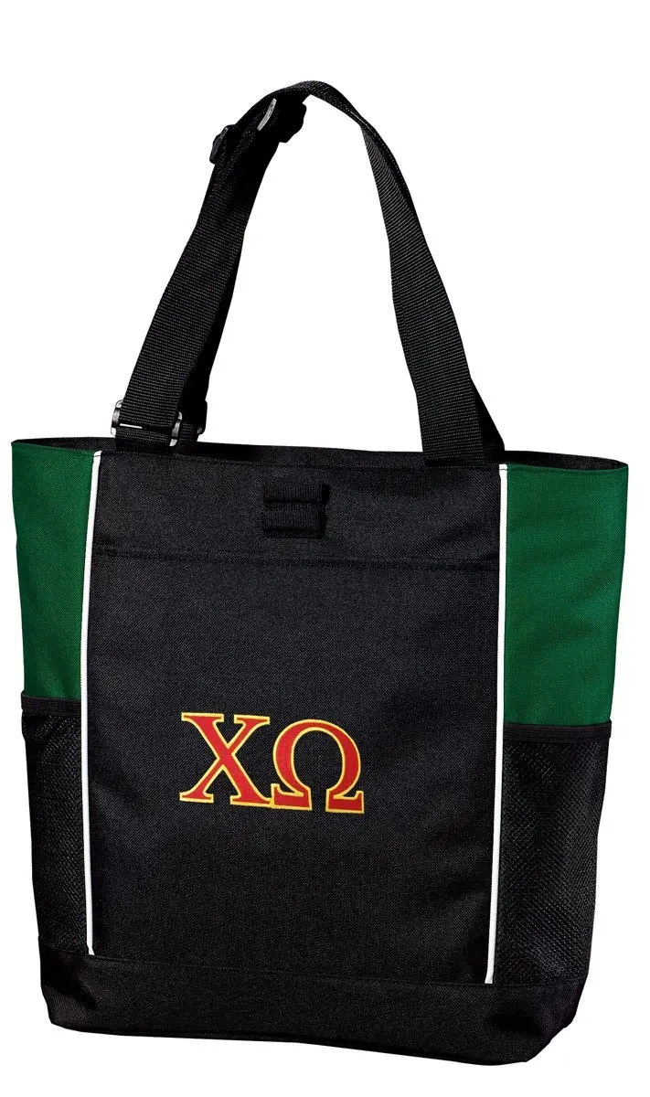 Chi O Tote Bag Colorblock Chi Omega Totes Beach Pool Or Travel