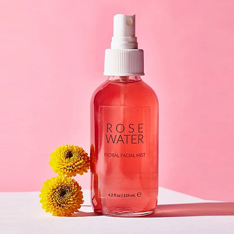 All Natural Hyaluronic Acid Hibiscus Toner Rose Water Spray Face Mist