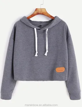 loose plain womens grey dark cotton larger hoodie