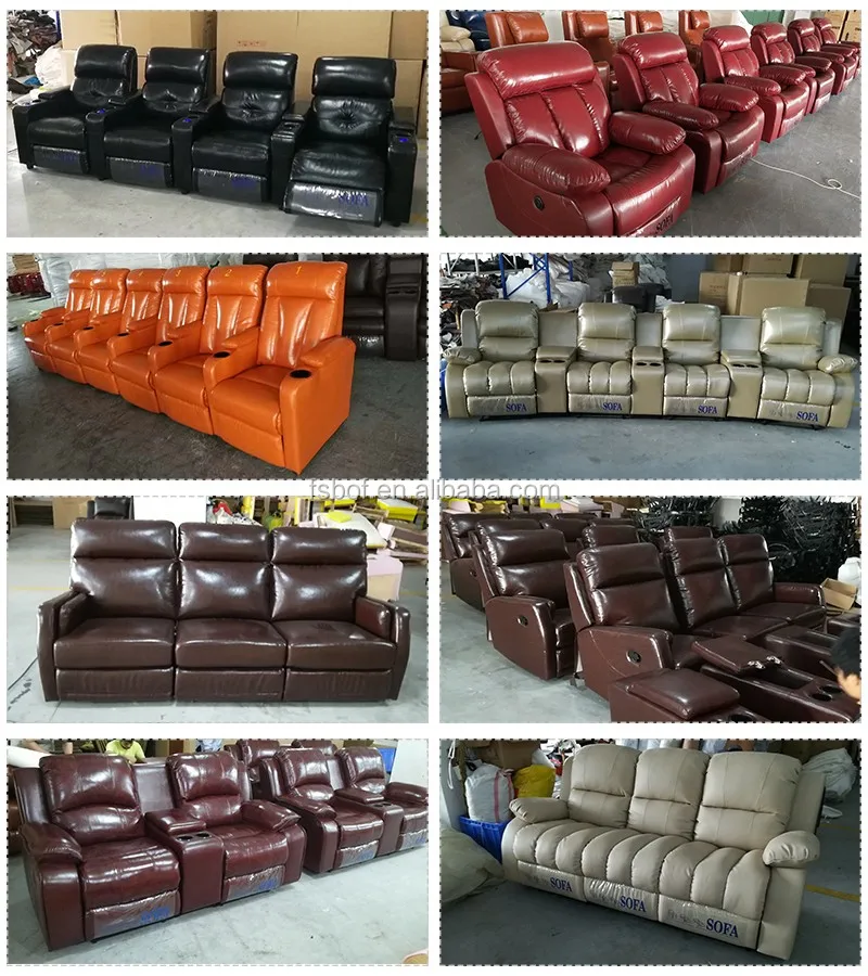 Cheap Theater Chairs Recliner Speaker Chair With Footstool Reclining