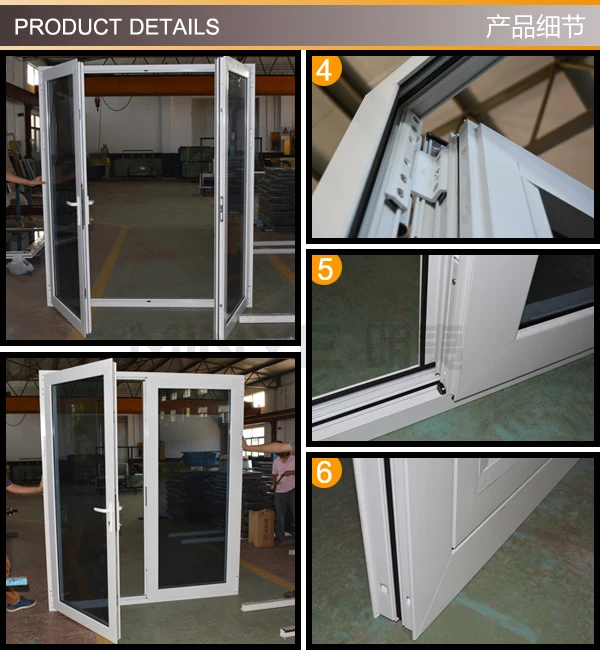 New Design Modern White Aluminum Swing Interior Door French Doors Buy