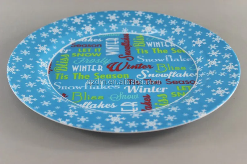 Cheap Melamine Christmas Dishes , Xmas Plate