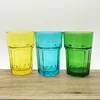 Classical external sprayed glossy colorful glass cup
