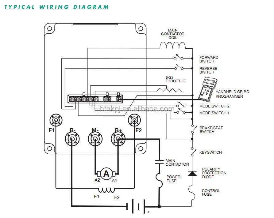 Electric Forklift Controller 1244 Curtis Controller 80v ... curtis 1510 controller wiring diagram 