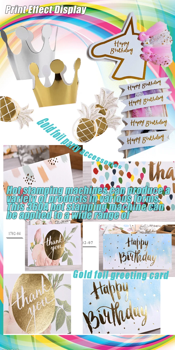 Cold Foil Machine/foil Balloon Making Machine/aluminum Foil Plate