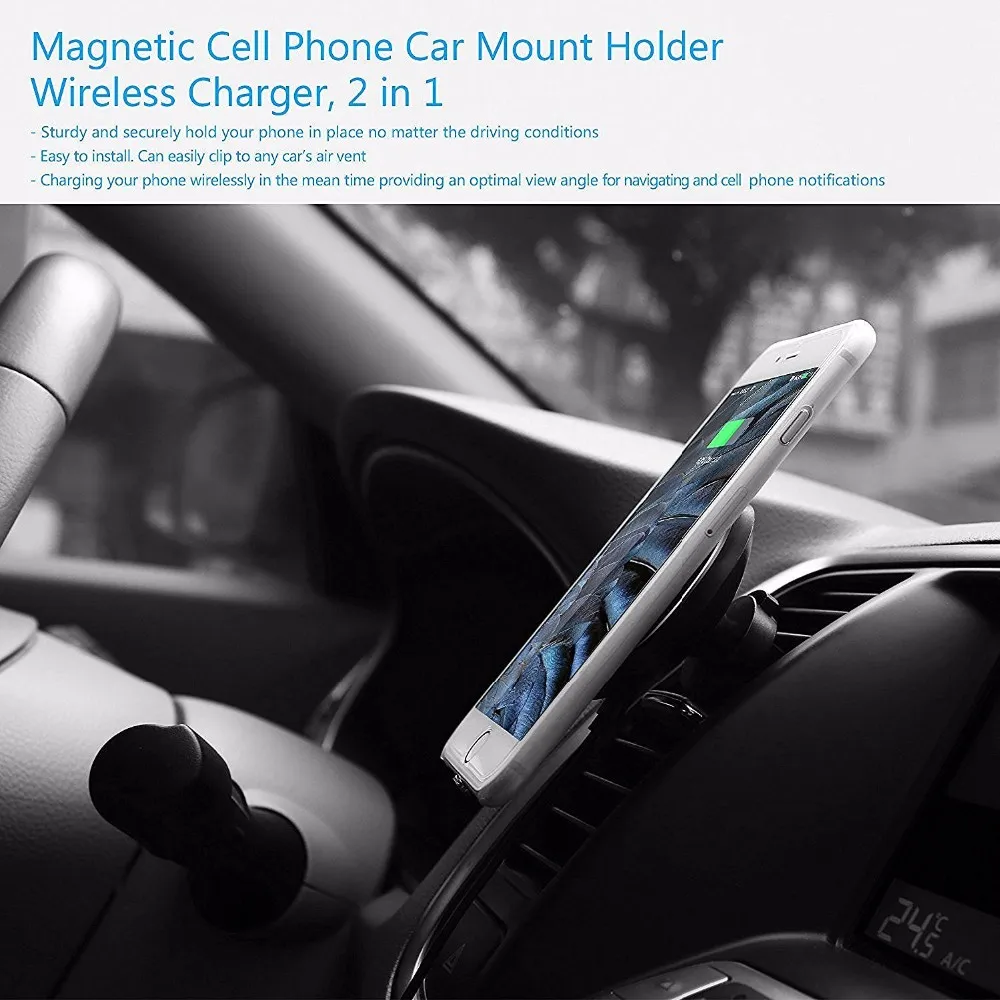 2019 Best Seller In Usa Fast Qi 10w Wireless Charging Car