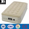 heavy duty soft-touch flocking inflatable versatile twin size airbed mattress with AC pump high rise single air bed furniture