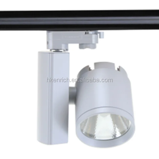15W 25W 35W Single Phase 2 Wires COB LED Track Light for Shops