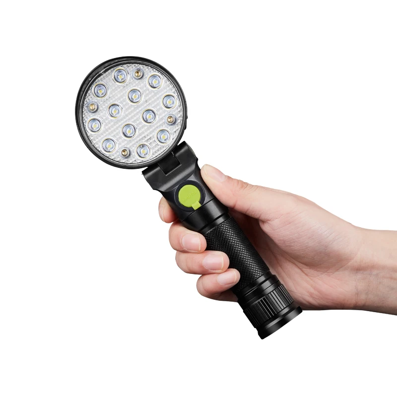 Head Adjustable Multi-functional USB Rechargeable High Power Magnetic LED Work Light