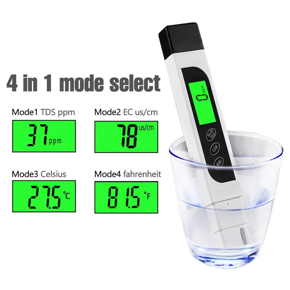 Digital Water Quality Tester,3-in-1 Accurate Tds,Ec And Temperature ...