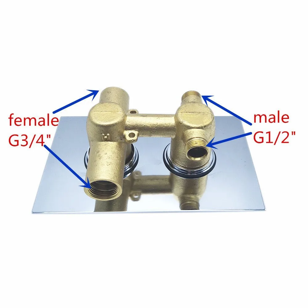 Round Shower Valve Mixer Concealed Bathroom Shower Control Switch Valve